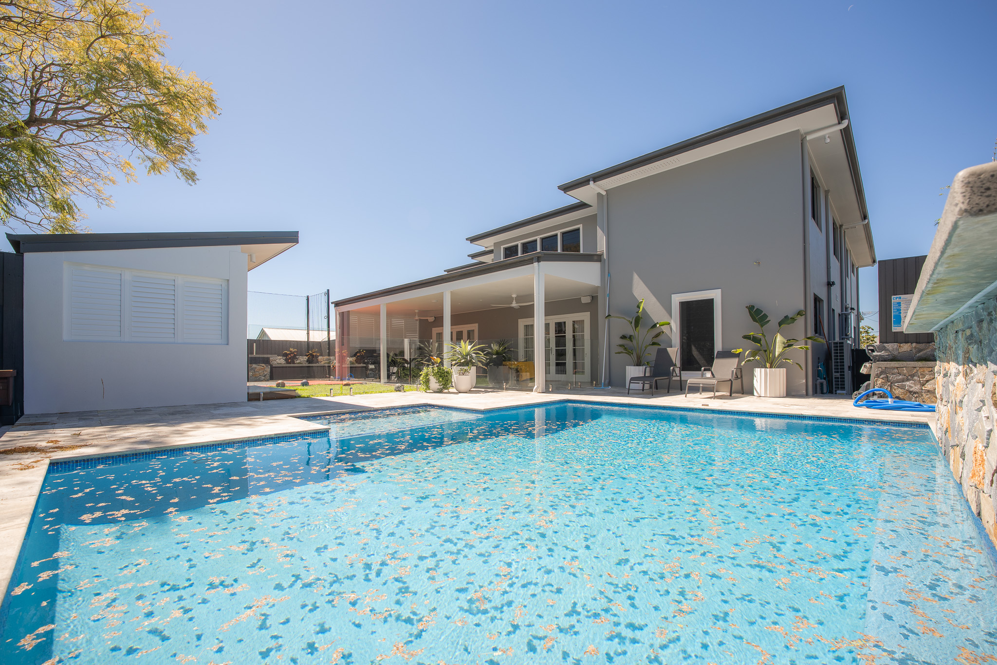 Exterior repaint on a Brisbane residence